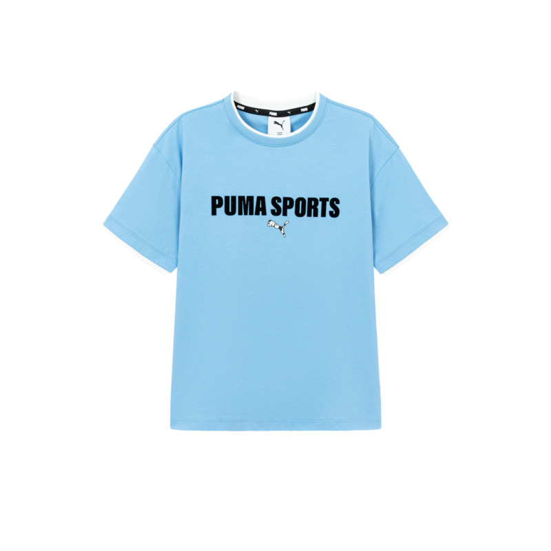 PUMA Kids' Quick Dry T Shirts Lake Blue Kids'