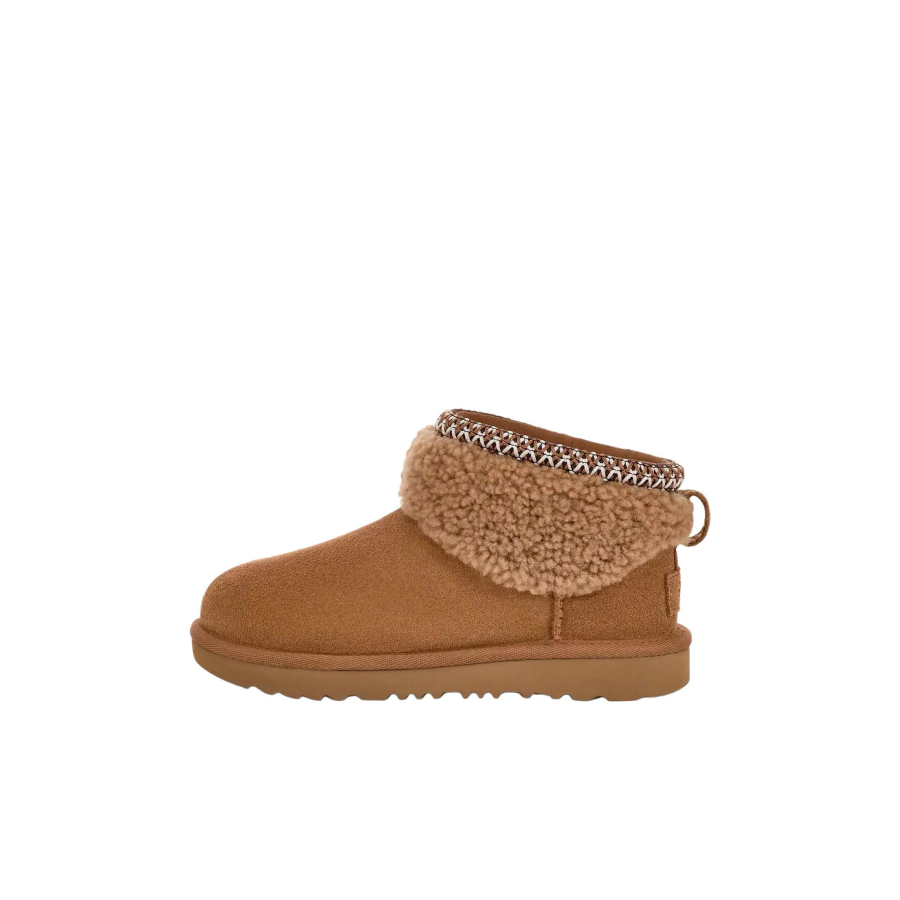 UGG CLASSIC ULTRA MINI Slip Resistant Abrasion Resistant Low top Kids' Boots Kids' Brown
