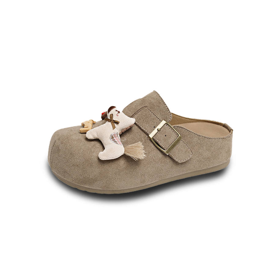 Lanza Rubber Sole Cute Pet Design Anti Wear, Anti Odor And Silent Closed Toe Slippers Women's
