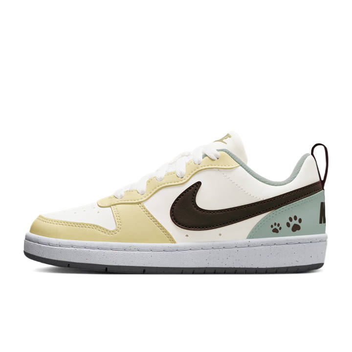 Nike Nike Court Borough Low top Skateboard Shoes Women's White Yellow
