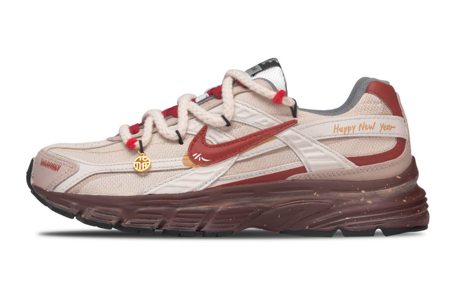 Nike Nike Initiator Cushioning Abrasion Resistant Low top Running Shoes Men's Beige Red Brown