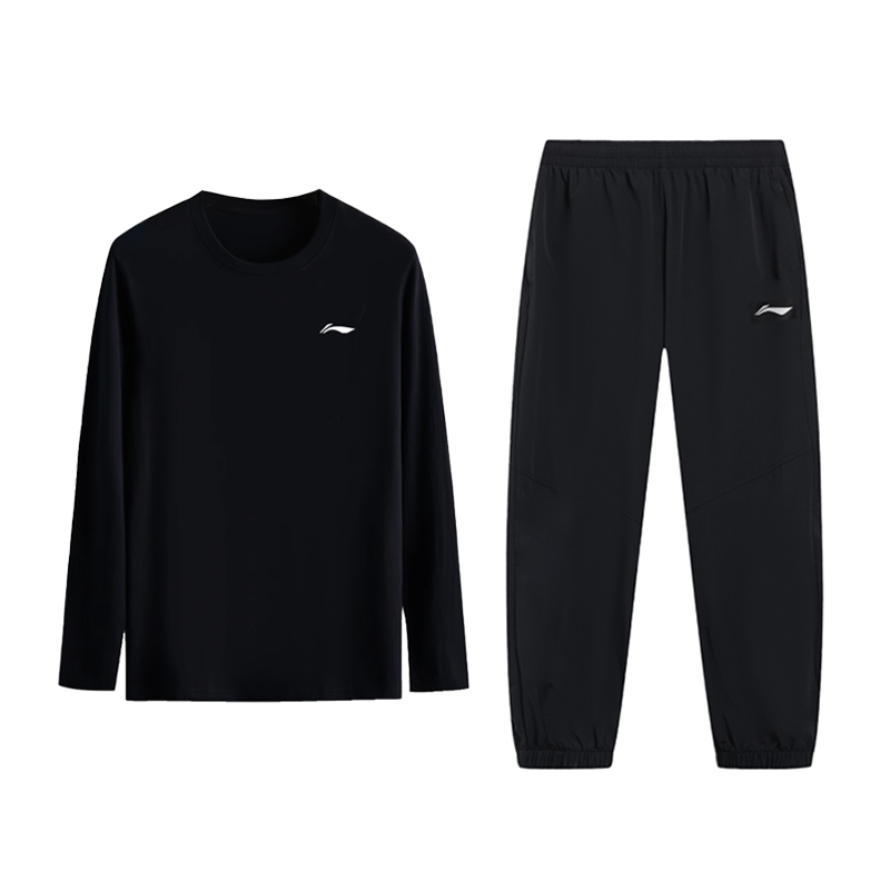 Li-Ning Li Ning Casual Sportswear Unisex Black+Black