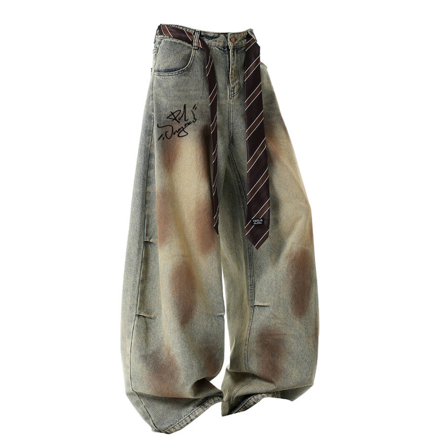 PAL ONGACO Jeans Unisex Blue Moderate Scimitar Pants