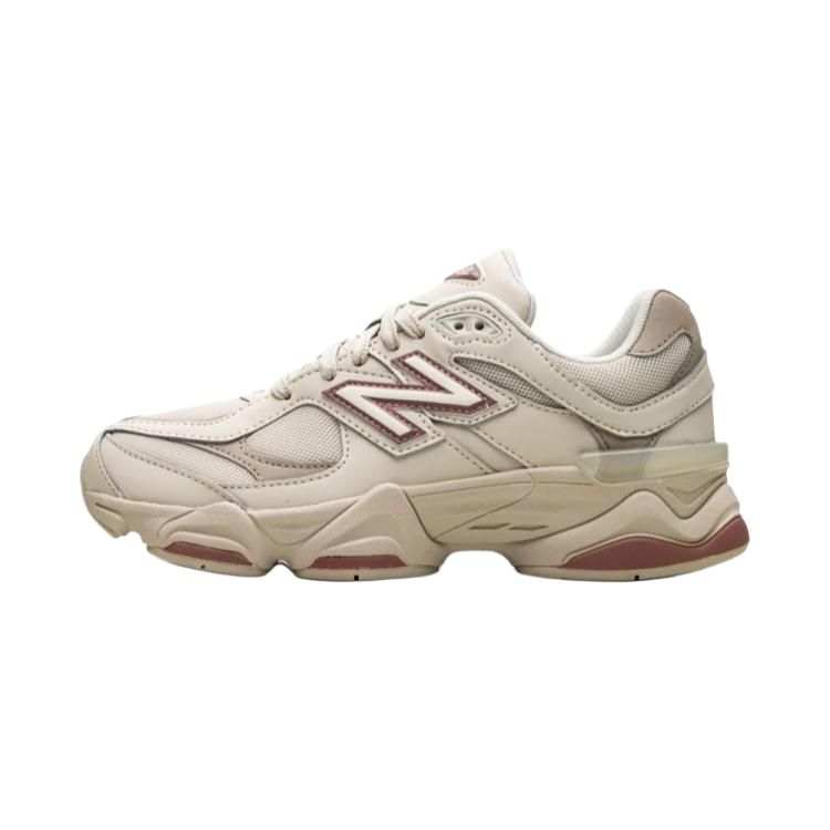 New Balance New Balance NB 9060 Cow Leather Comfortable Low top Kids' Running Shoes Light Beige/Pink Teenagers