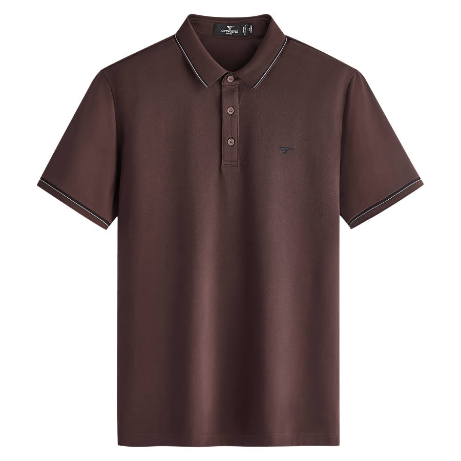 SEPTWOLVES Polo Shirts Men's Lapel Moderate Straight Fit