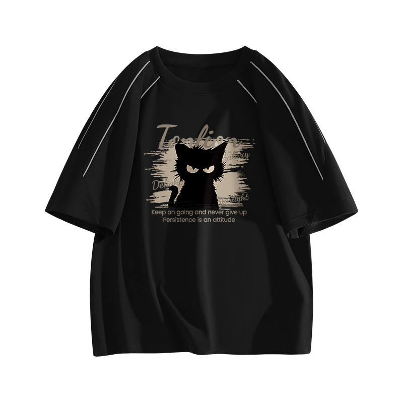 Tonlion T Shirts Unisex Crew Neck Moderate Straight Fit