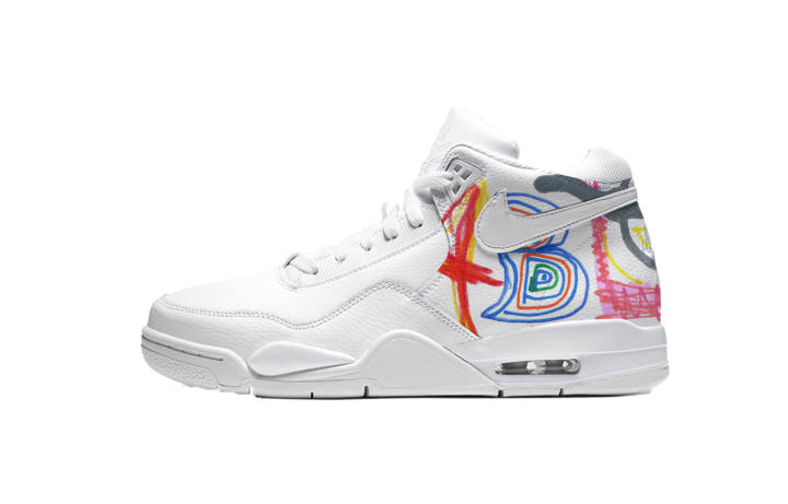 Nike Nike Flight Legacy Mid top Vintage Basketball Shoes Unisex White