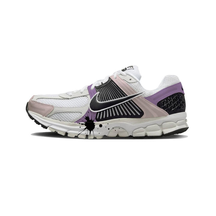 Nike Nike Zoom Vomero 5 Synthetic Leather Abrasion Resistant Low top Running Shoes Unisex White