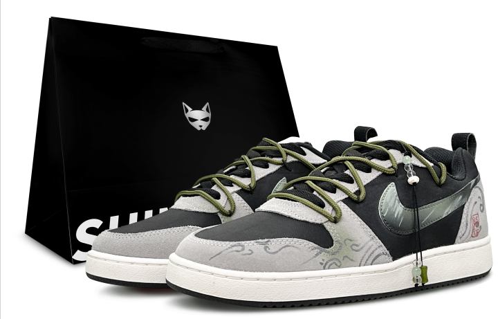 Nike Nike Court Borough Bamboo Harmony Ascending, Shimmery Cat Slip Resistant Abrasion Resistant Low top Skateboard Shoes
