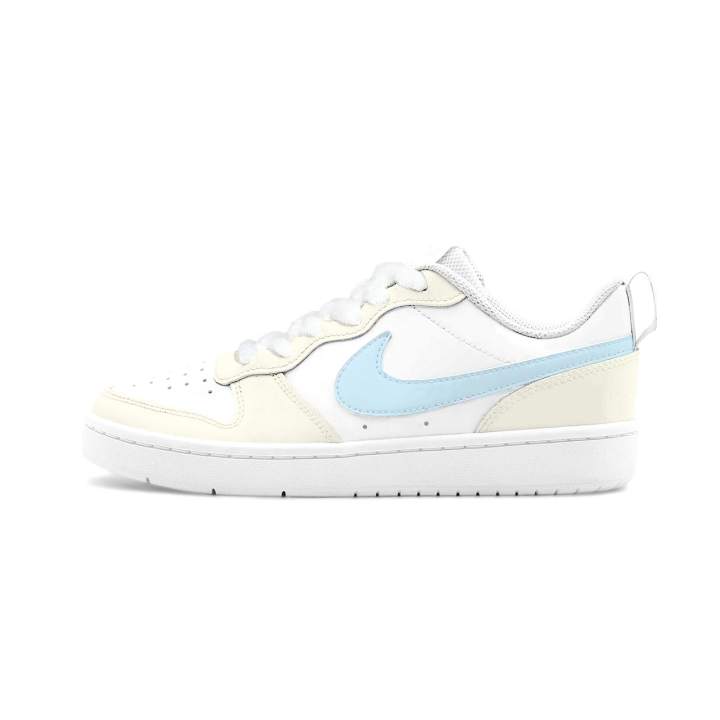 Nike Nike Court Borough 2 Butter Bubble Leather Cushioning Abrasion Resistant Slip Resistant Low top Skateboard Shoes Unisex