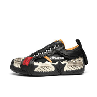 CHOUCHOUS Shell Breaking Shoes Limited Edition Top Grain Cow Leather Low top Vintage Skateboard Shoes Versatile Unisex