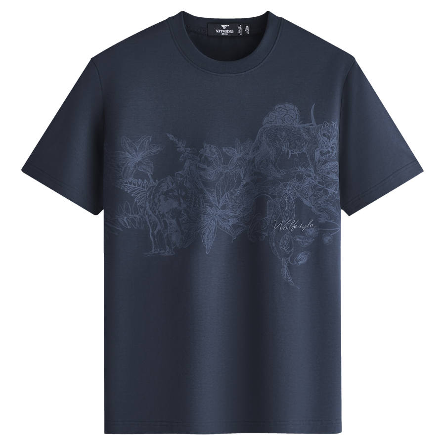 SEPTWOLVES SEPTWOLVES T Shirts Men's Crew Neck