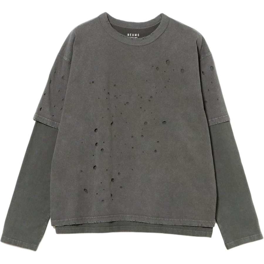 Beams T Shirts Men's Crew Neck