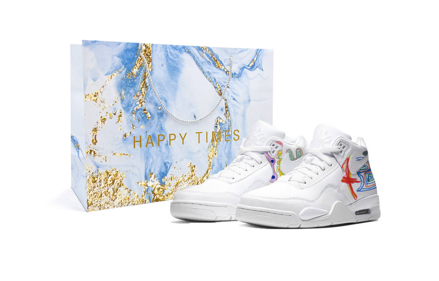 Nike Nike Flight Legacy Mid top Vintage Basketball Shoes Unisex White