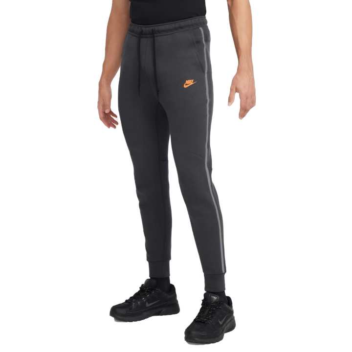 Nike Nike Knitted Sweatpants Men's Anthracite/Safety Orange Moderate Cuffed Pants