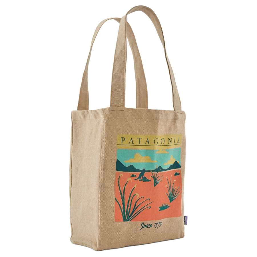 Patagonia Recycled Polyester Tote Handbag, Shoulder Bag Women's Desert Afterglow Classic Brown