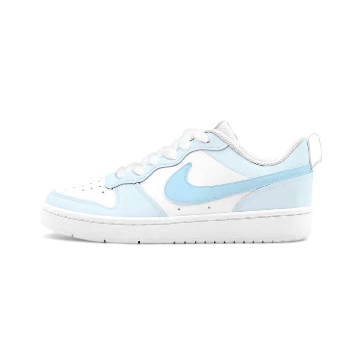 Nike Nike Court Borough 2 Skateboard Shoes Unisex Low Top Blue/White