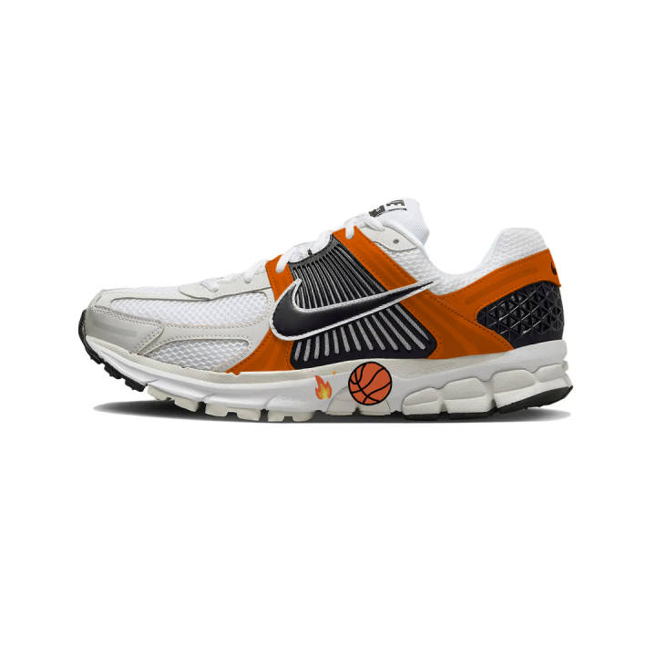 Nike Nike Zoom Vomero 5 Synthetic Leather Abrasion Resistant Abrasion Resistant Low top Running Shoes Unisex Orange