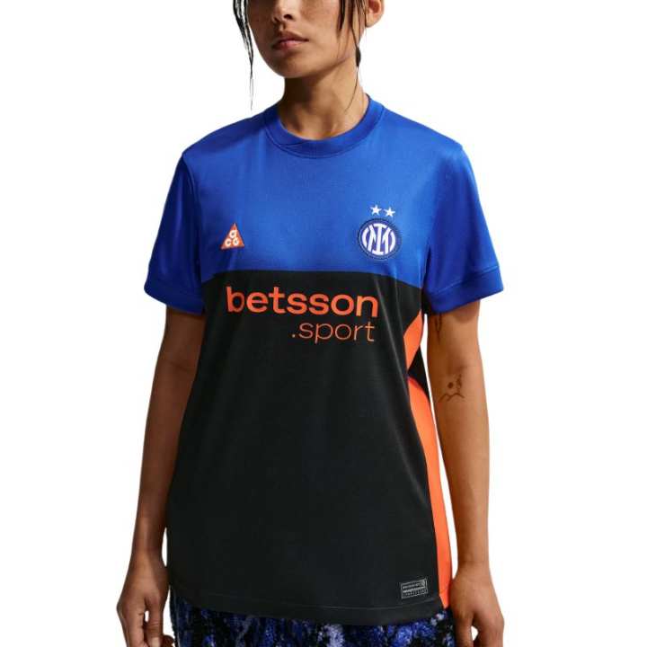 Nike Nike International Beige Blue Soccer Jersey Women's