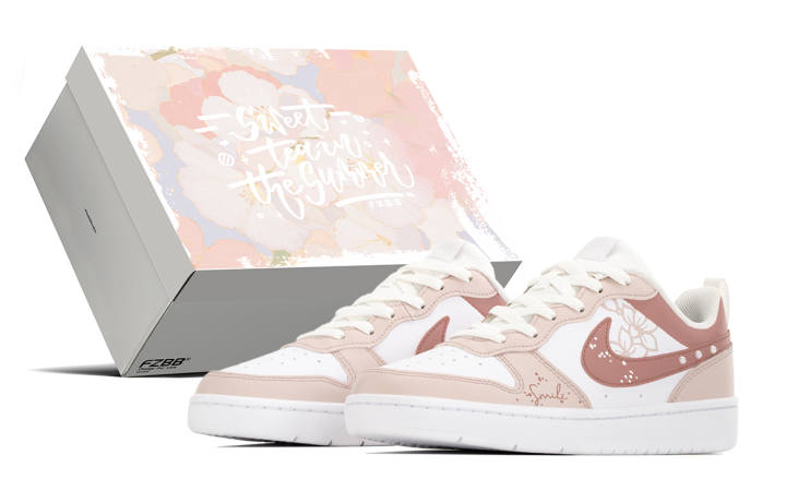 Nike Nike Court Borough All Things Are Born In Spring Slip Resistant Cushioning Abrasion Resistant