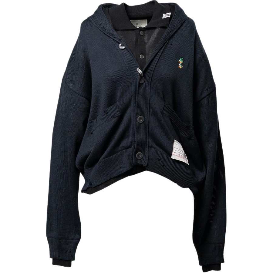 Maison Mihara Yasuhiro layered cardigan