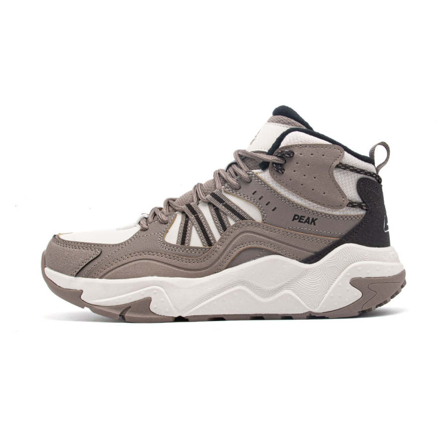PEAK Taichi Wanderer Fleece Lined Leather Upper Thermal Cushioning Abrasion Resistant