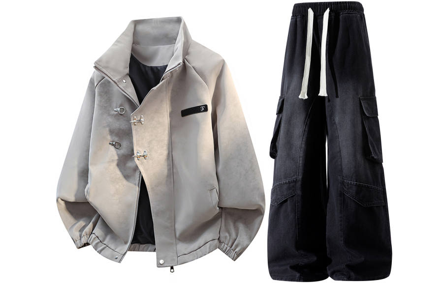 X1617 Casual Sportswear Unisex Lapel Thickened