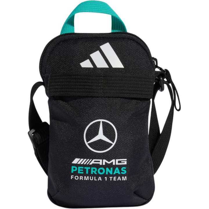 Adidas Adidas MERCEDES AMG Zip Closure Polyester Travel Storage Bag Men's Black