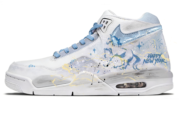 Nike Nike Flight Legacy Horse Steps Across The Galaxy Cushioning Abrasion Resistant Cushioning, Wear Resistant Mid top