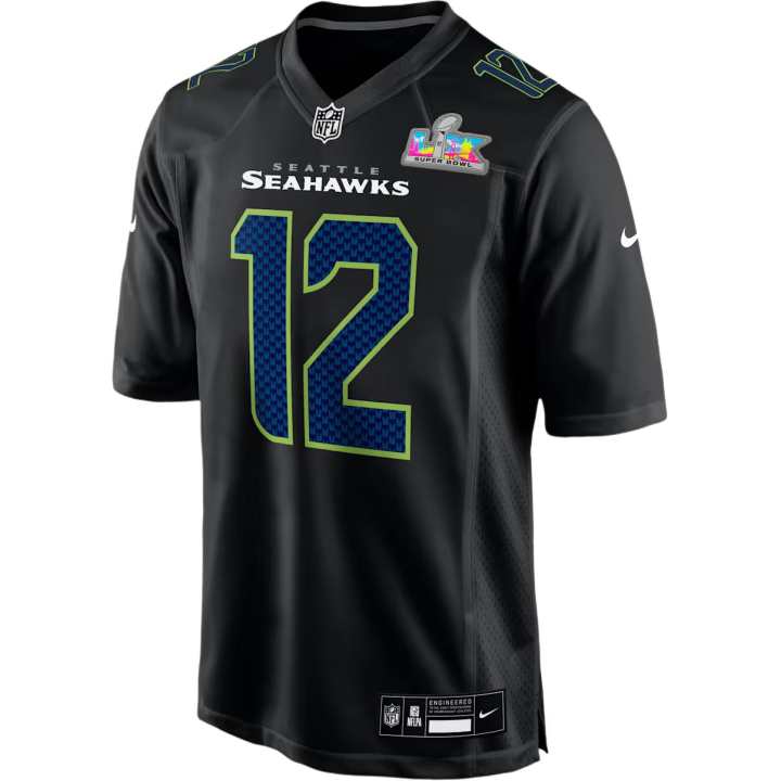 Nike Nike 12s Seattle Seahawks Super Bowl Lx Men's Nike Nfl Game Fashion Jersey