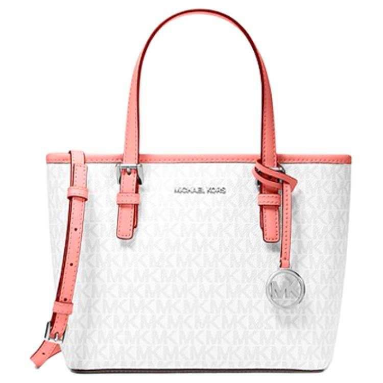 MICHAEL KORS Jet Set Coated Canvas Tote Bag, Shopping Bag, Shoulder Bag, Crossbody Bag, Handbag Women's