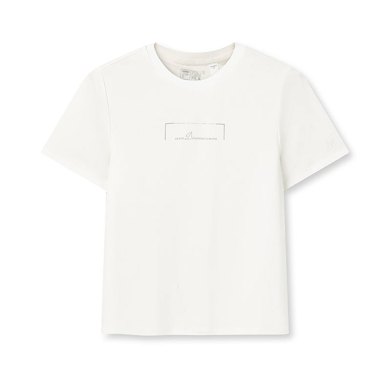FILA WHITE T Shirt Women's Cloud White