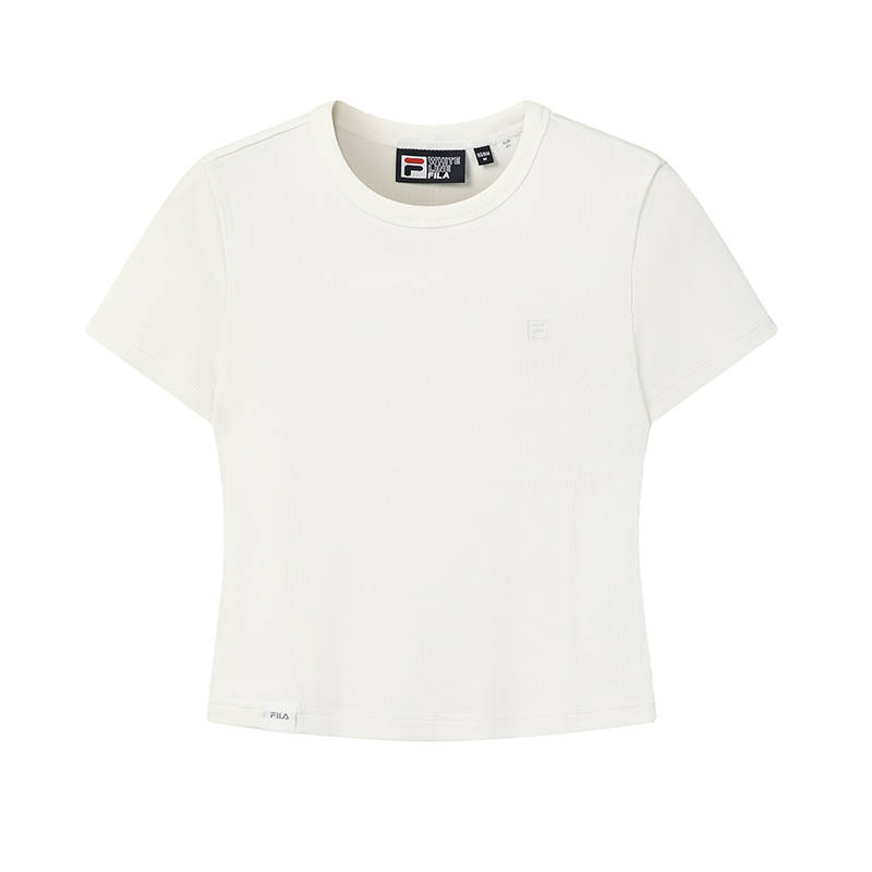 FILA WHITE T Shirt Women's Cloud White
