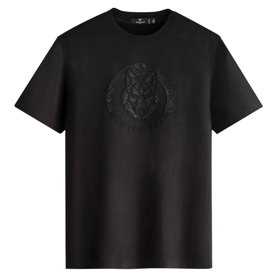 SEPTWOLVES SEPTWOLVES T Shirts Men's Black Crew Neck