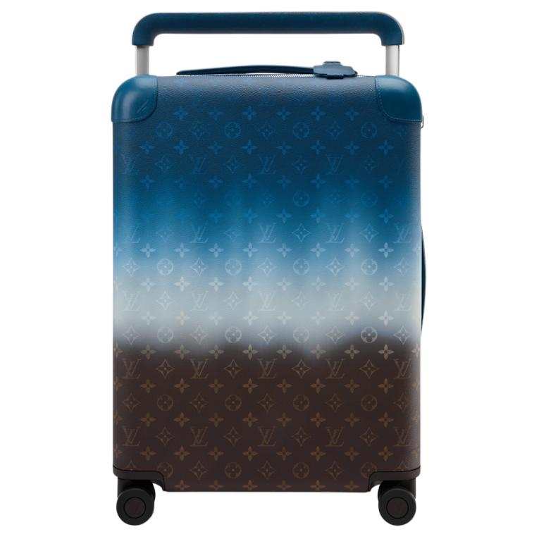 LOUIS VUITTON Horizon Monogram Pigment Coated Canvas Trolley Bag 22 Inch Women's Blue