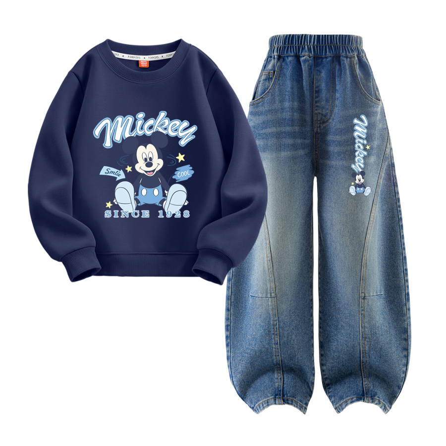 Disney Kids Casual Sportswear Crew Neck Moderate