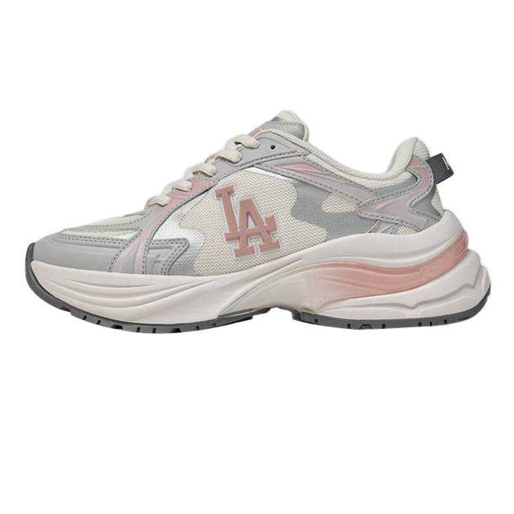 MLB MLB Curve Runner Textile, Synthetic Leather Low top Chunky Sneakers Unisex Light Gray