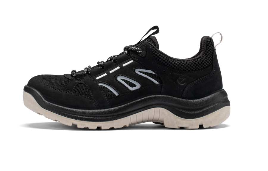 Ecco SS26 Trail Running Collection Cow Leather Low top Casual Shoes Women's Black 822373