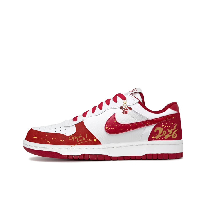 Nike Nike Big Auspicious Year Of The Horse Leather Abrasion Resistant Lightweight Breathable Low top Skateboard Shoes Unisex