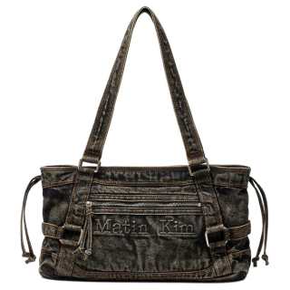 MATIN KIM Cotton Handbag, Shoulder Bag Regular Unisex Black