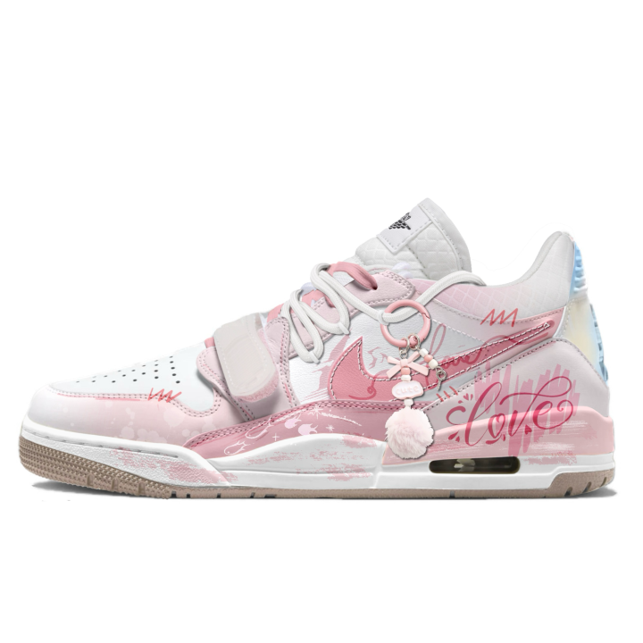 Jordan Jordan Legacy 312 Pink Heartbeat PU, Textile, Synthetic Leather Cushioning Breathable Cushioning Breathable Mid top