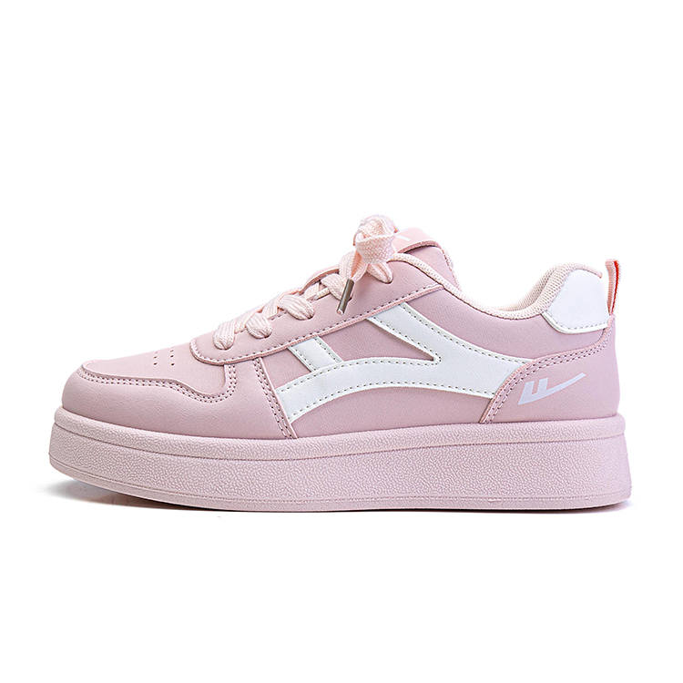 WARRIOR Warrior Coverage Height Increasing Abrasion Resistant Lightweight Breathable Low top Skateboard Shoes Women's Pink