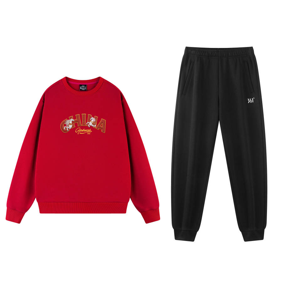 361° 361° Sweatshirt Sets Unisex Crew Neck Moderate