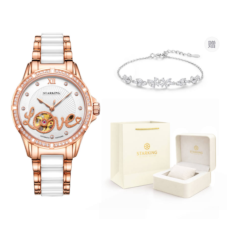 STARKING STARKING Mechanical Movement Watch Women's Watch White Dial