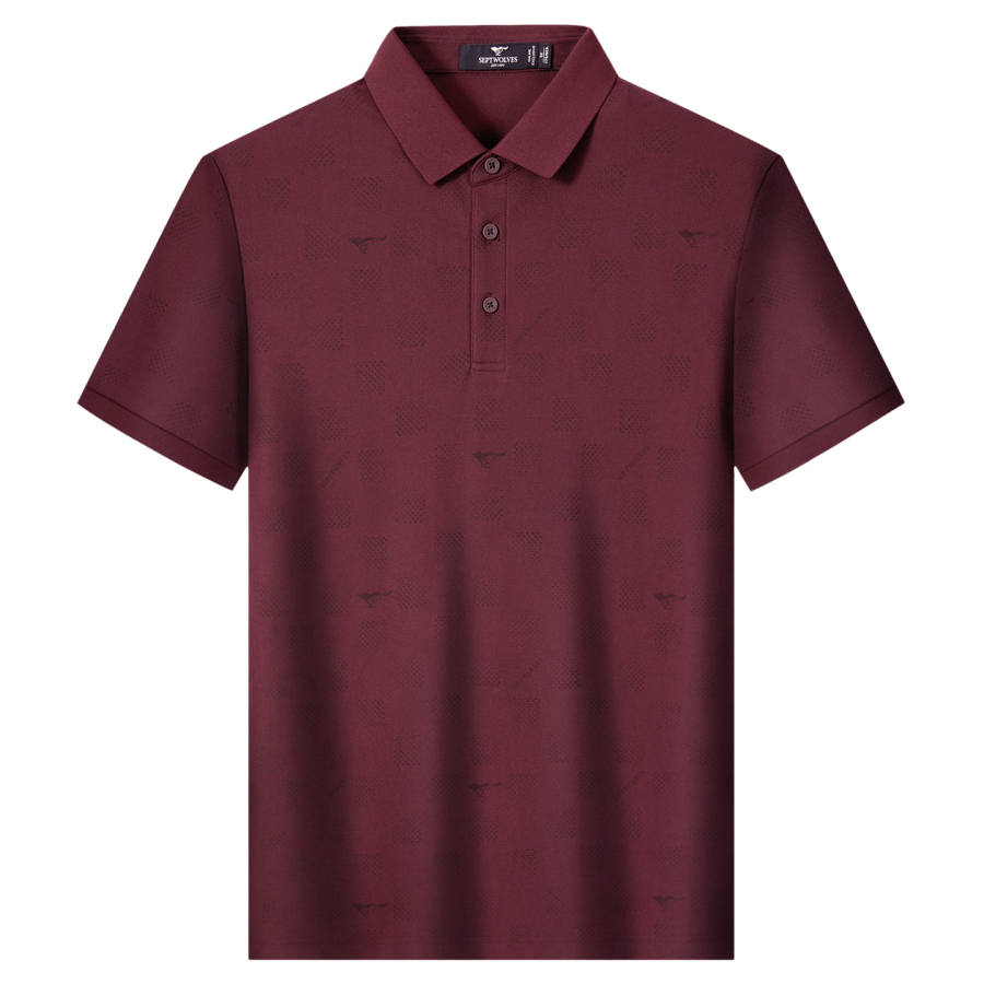 SEPTWOLVES Polo Shirts Men's Lapel Moderate Straight Fit