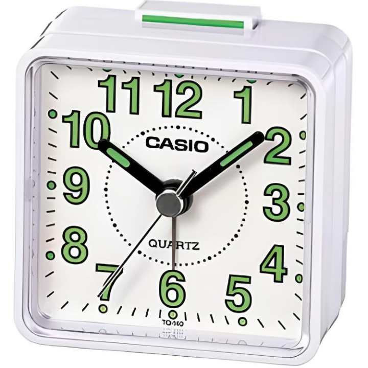 CASIO CASIO Quartz Movement Resin Alarm Clock Unisex White