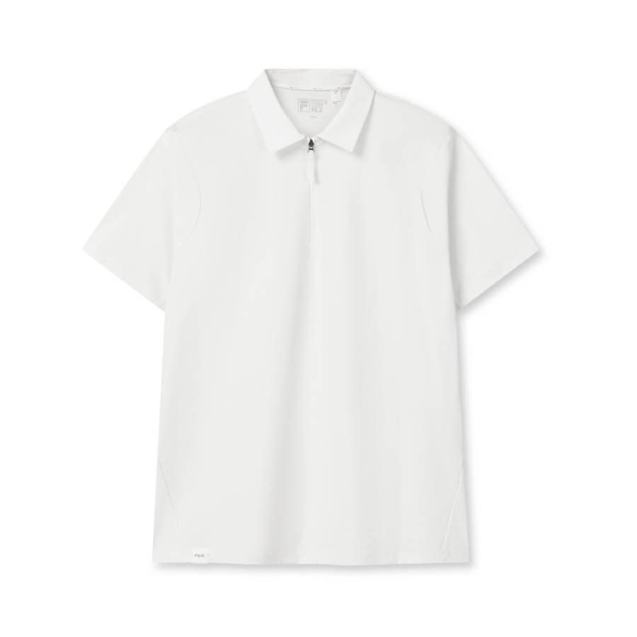 FILA WHITE Polo Shirt Men's Cloud White