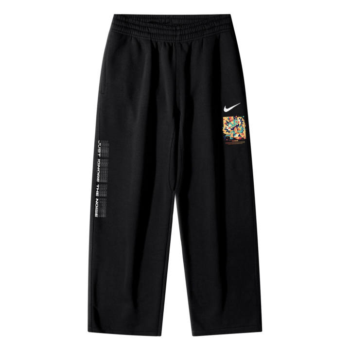 Nike Nike Chinese Style CNY Spirit Logo Breathable Fleece Lined Casual Straight Fit Knitted Sweatpants Unisex Black