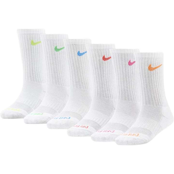 Nike Nike Dri Fit Crew Socks Unisex 6 Pack