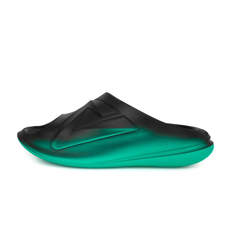 PEAK PEAK Taichi Chubby Slippers Slide Slippers Men's Black Emerald Green